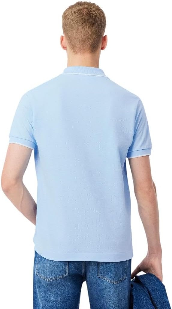 image:imageLacoste Mens Classic Fit Pocket Accent L1212 Polo ShirtOverviewFlour