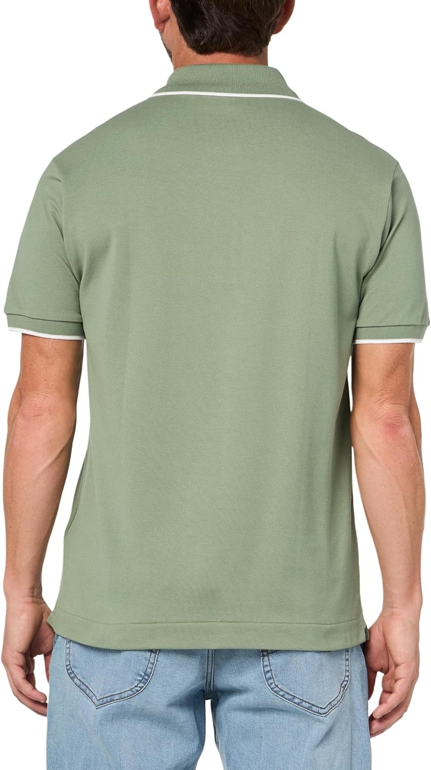 image:imageLacoste Mens Classic Fit Pocket Accent L1212 Polo ShirtThymeFlour