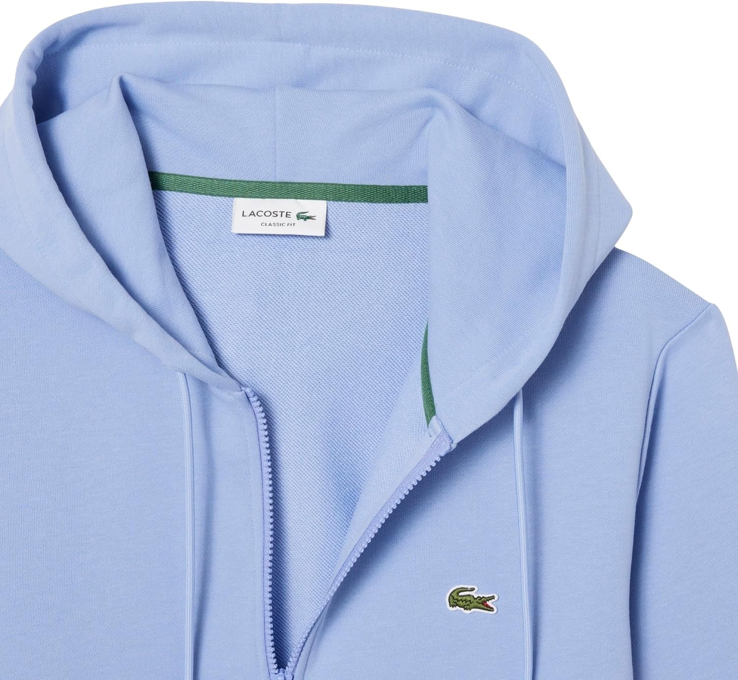 image:imageLacoste Mens Classic Fit Zipped Fleece SweatshirtDelphinium