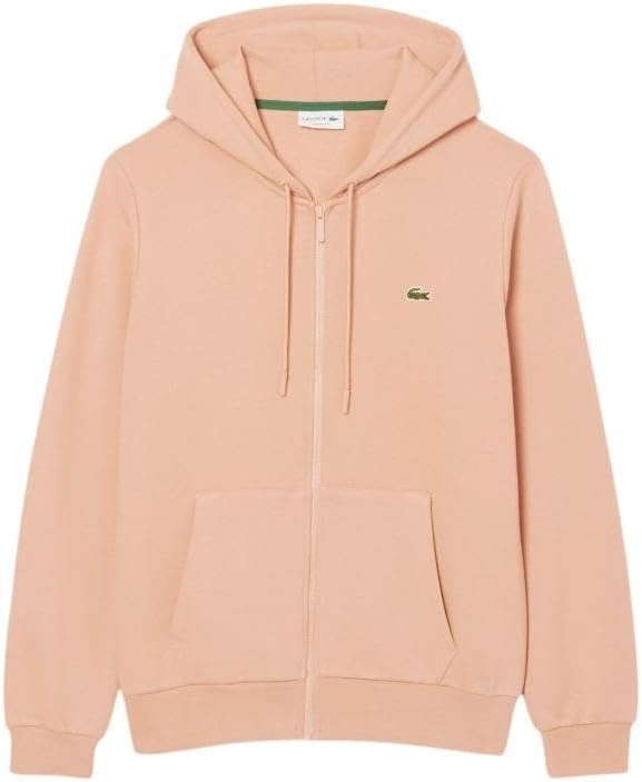 image:imageLacoste Mens Classic Fit Zipped Fleece SweatshirtLatte