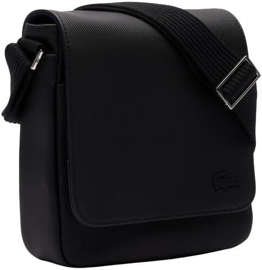 image:imageLacoste Mens Classic Flap Close Shoulder BagBlack Flap