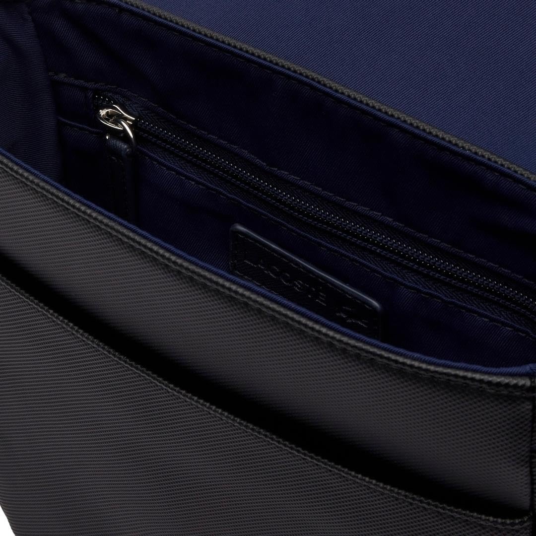 image:imageLacoste Mens Classic Flap Close Shoulder BagBlack Flap