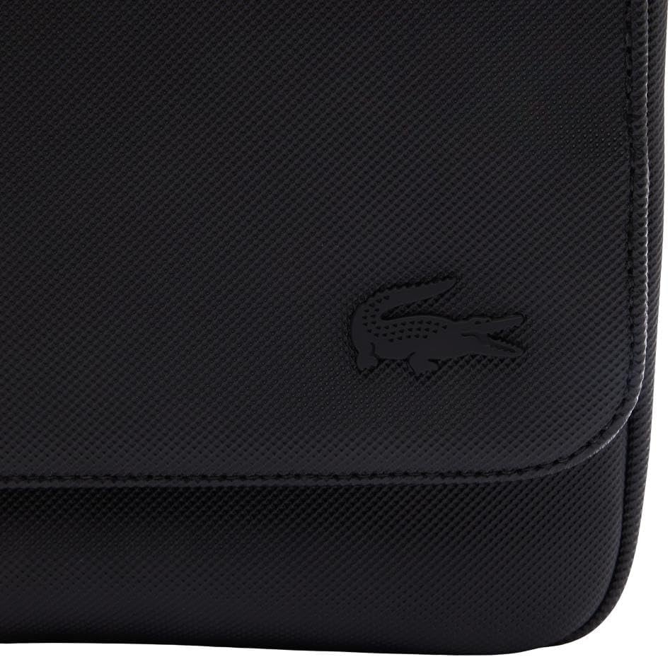 image:imageLacoste Mens Classic Flap Close Shoulder BagBlack Flap