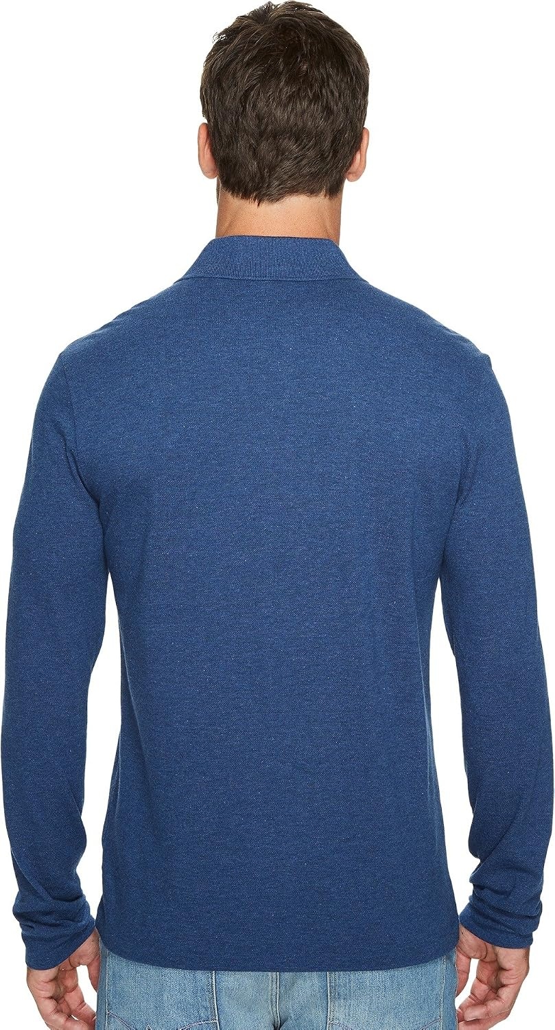image:imageLacoste Mens Classic Long Sleeve Pique Polo ShirtAnchor Chine