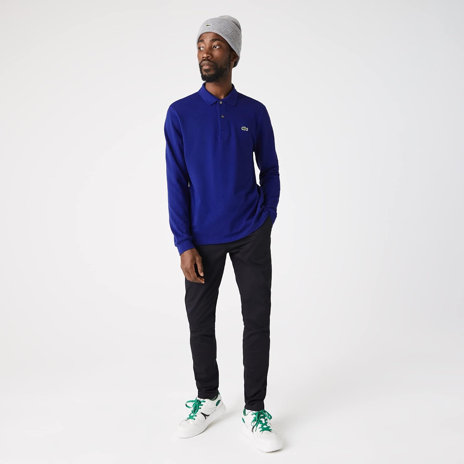 image:imageLacoste Mens Classic Long Sleeve Pique Polo ShirtCosmic