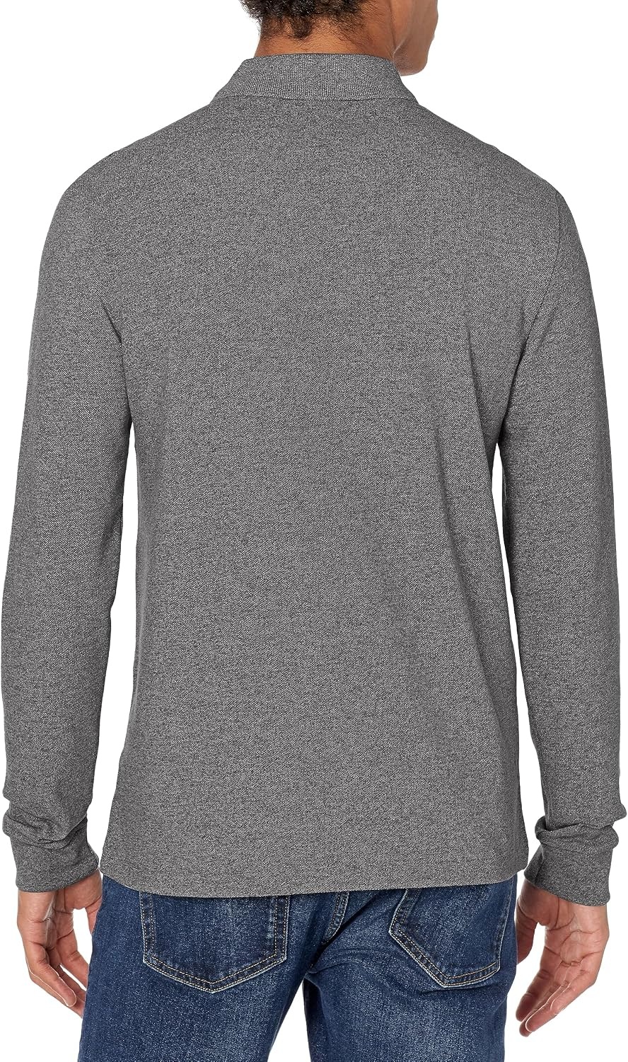 image:imageLacoste Mens Classic Long Sleeve Pique Polo ShirtEclipse Jaspe