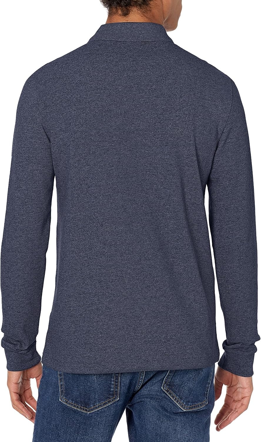 image:imageLacoste Mens Classic Long Sleeve Pique Polo ShirtHeather Nebula