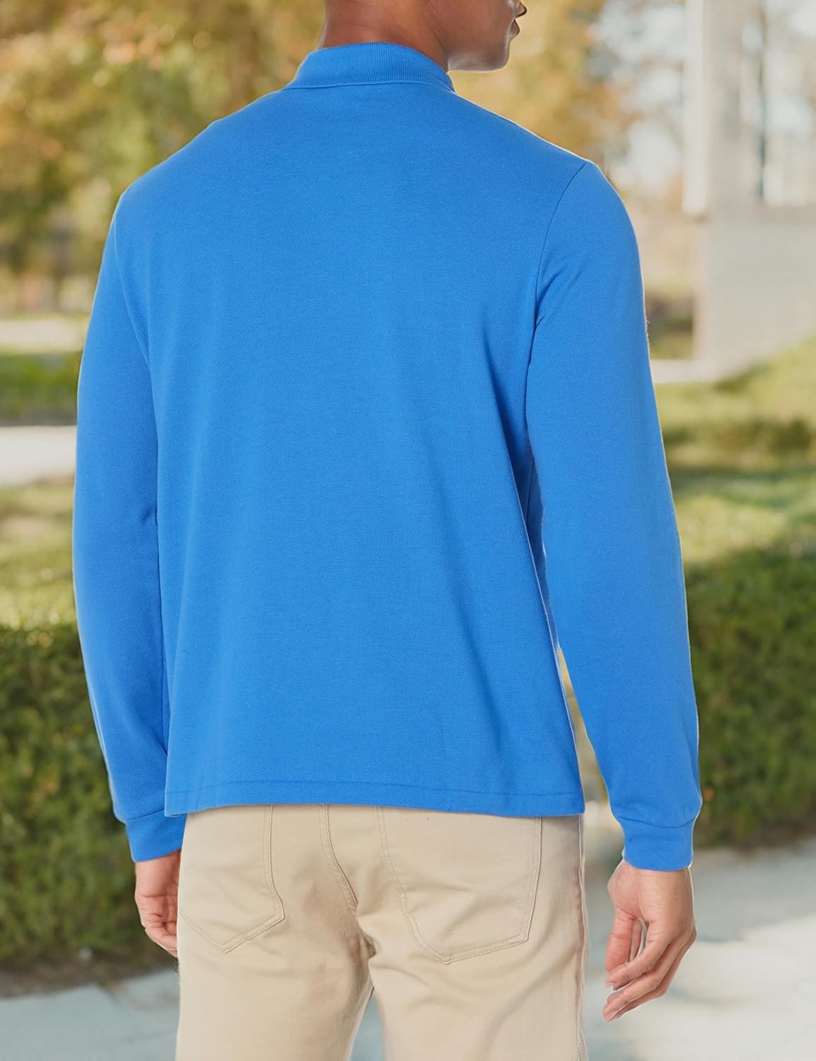 image:imageLacoste Mens Classic Long Sleeve Pique Polo ShirtHilo