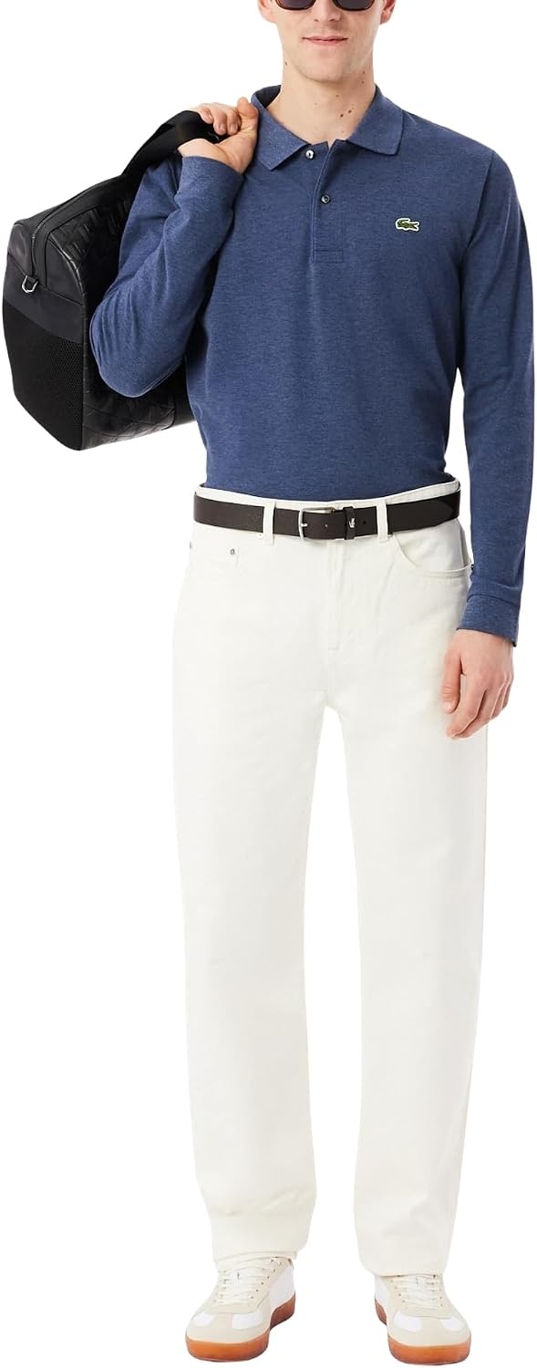 image:imageLacoste Mens Classic Long Sleeve Pique Polo ShirtJasi Chine