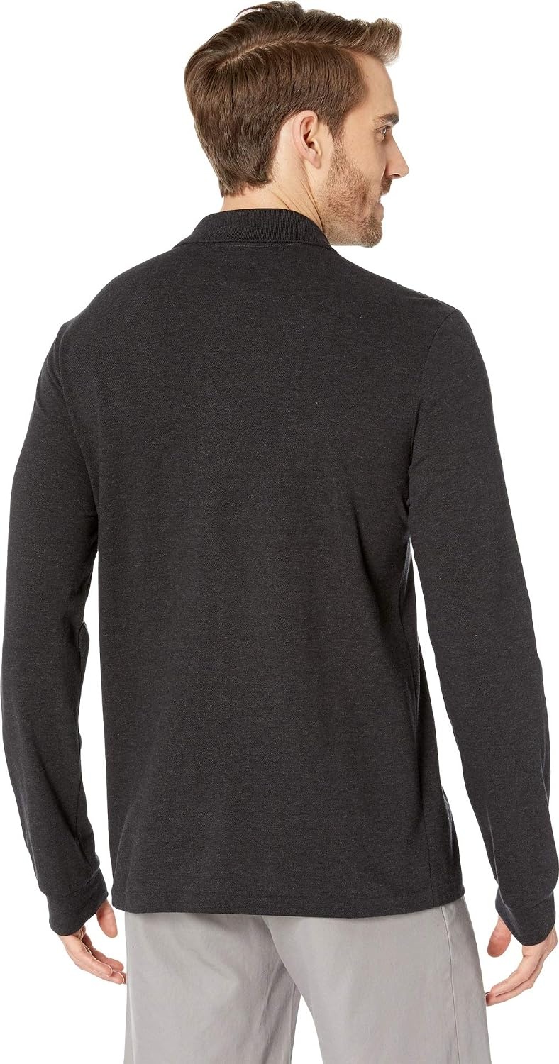 image:imageLacoste Mens Classic Long Sleeve Pique Polo ShirtLightning Chine