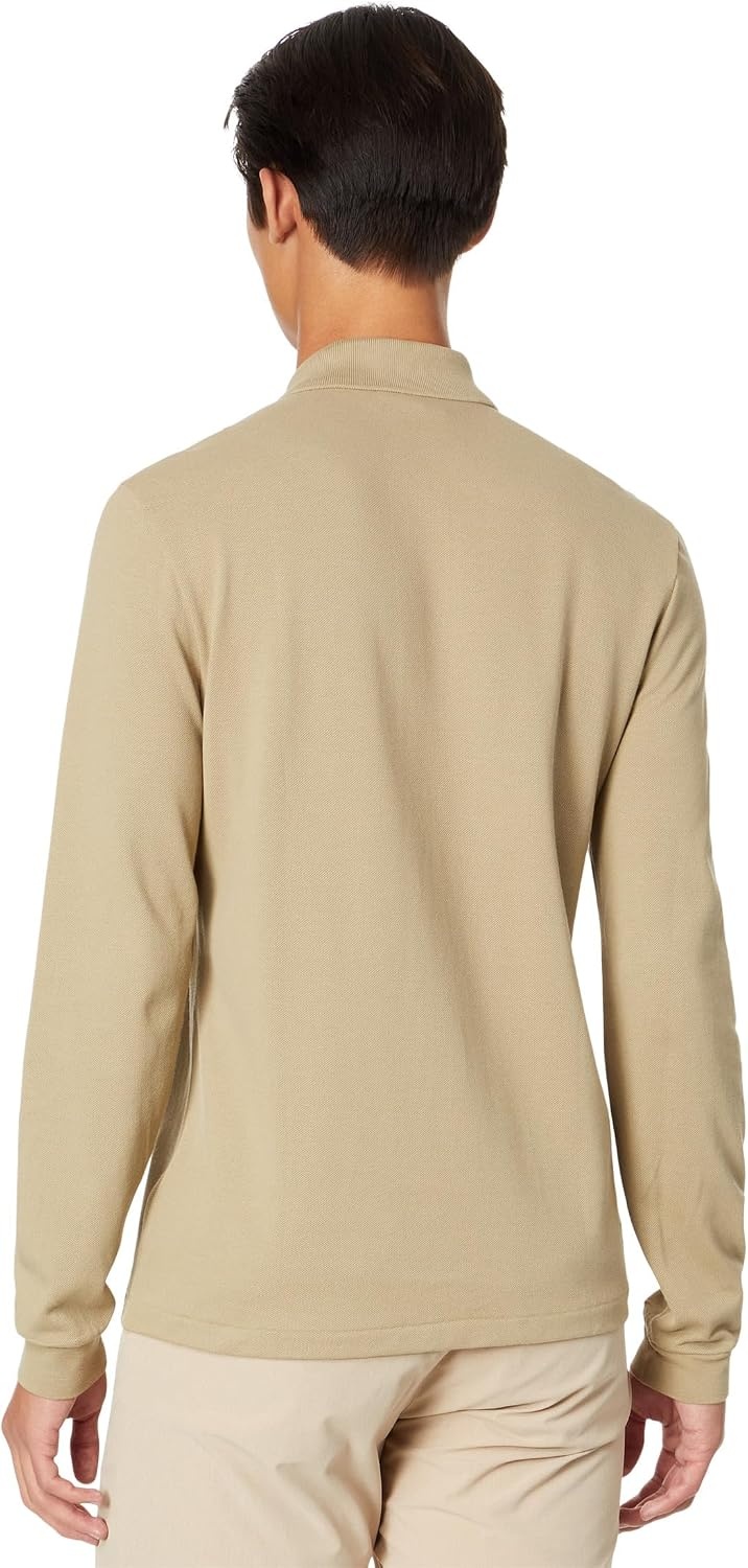 image:imageLacoste Mens Classic Long Sleeve Pique Polo ShirtLion