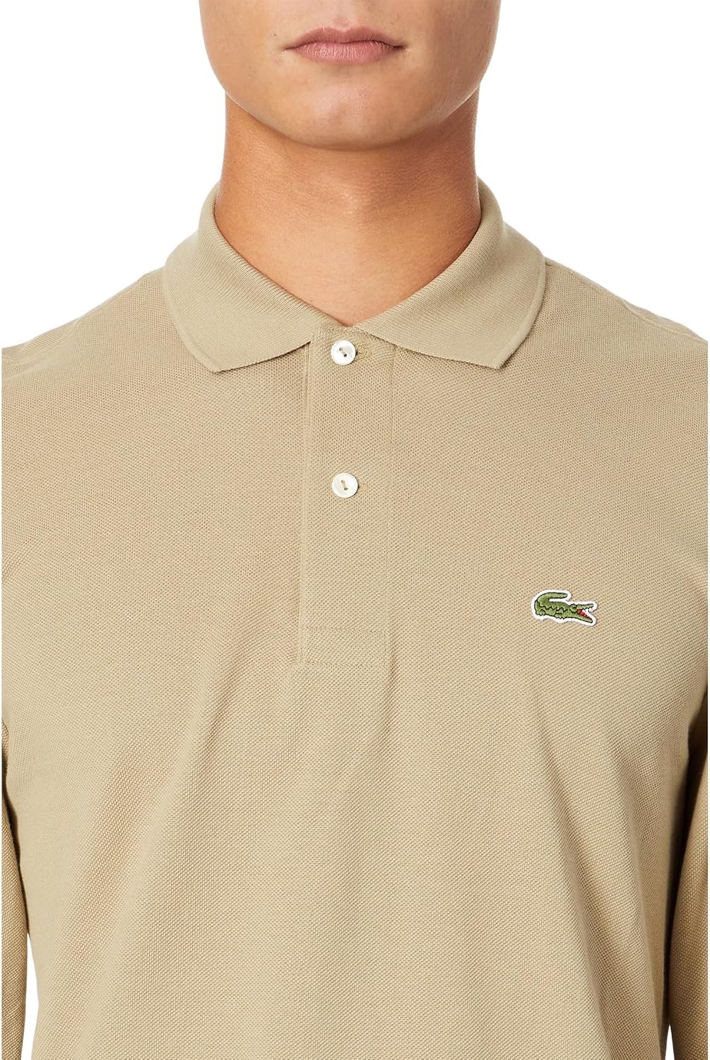 image:imageLacoste Mens Classic Long Sleeve Pique Polo ShirtLion