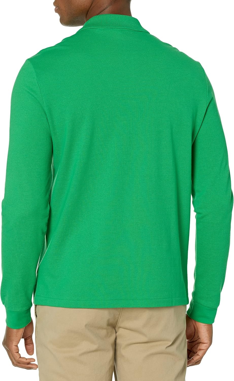 image:imageLacoste Mens Classic Long Sleeve Pique Polo ShirtMalachite