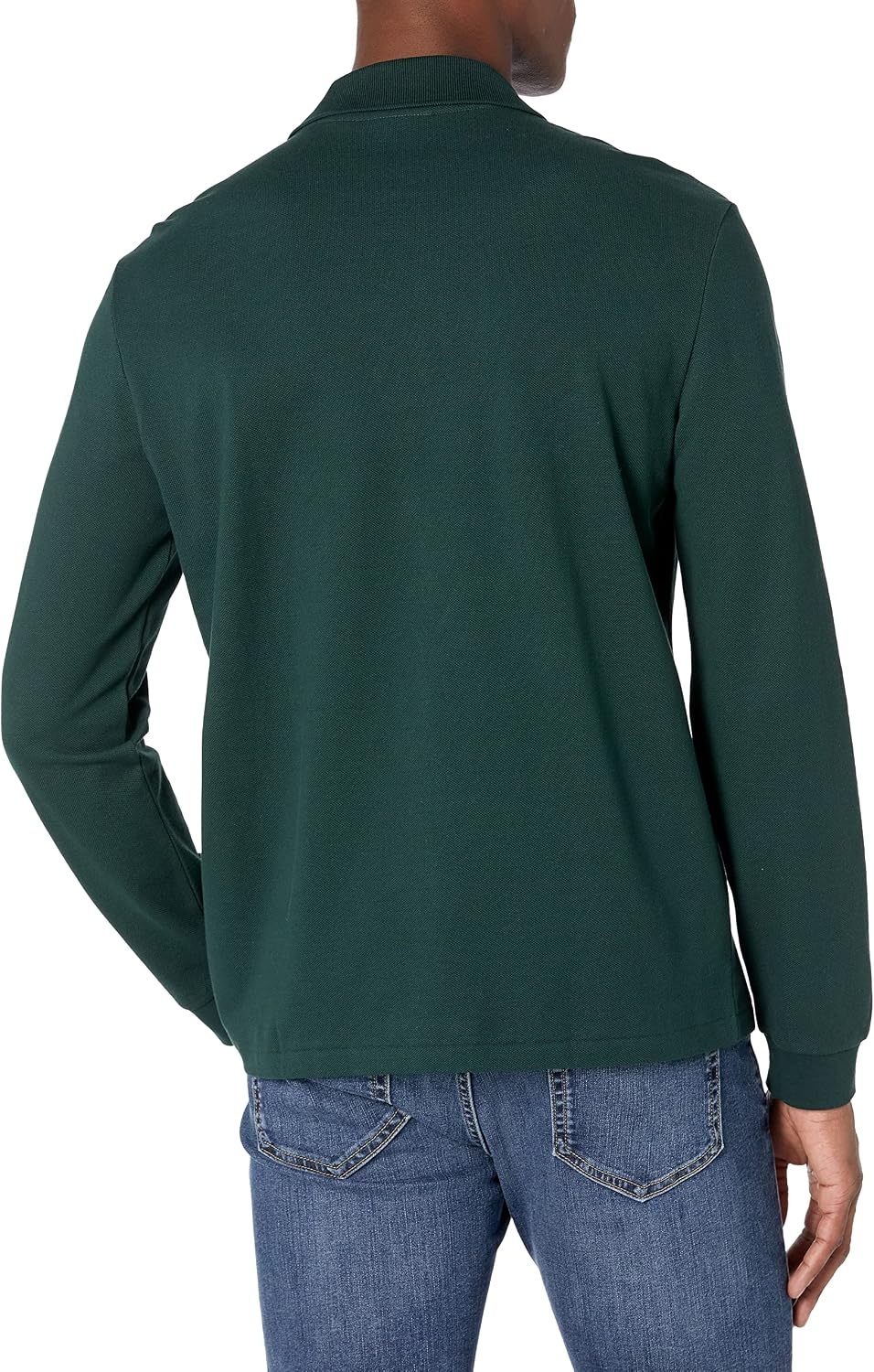 image:imageLacoste Mens Classic Long Sleeve Pique Polo ShirtSinople