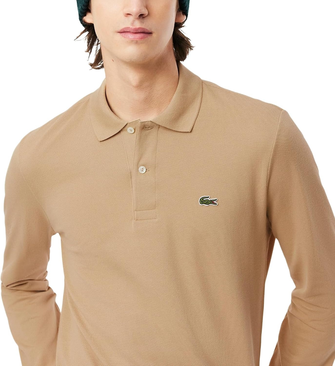 image:imageLacoste Mens Classic Long Sleeve Pique Polo ShirtViennese