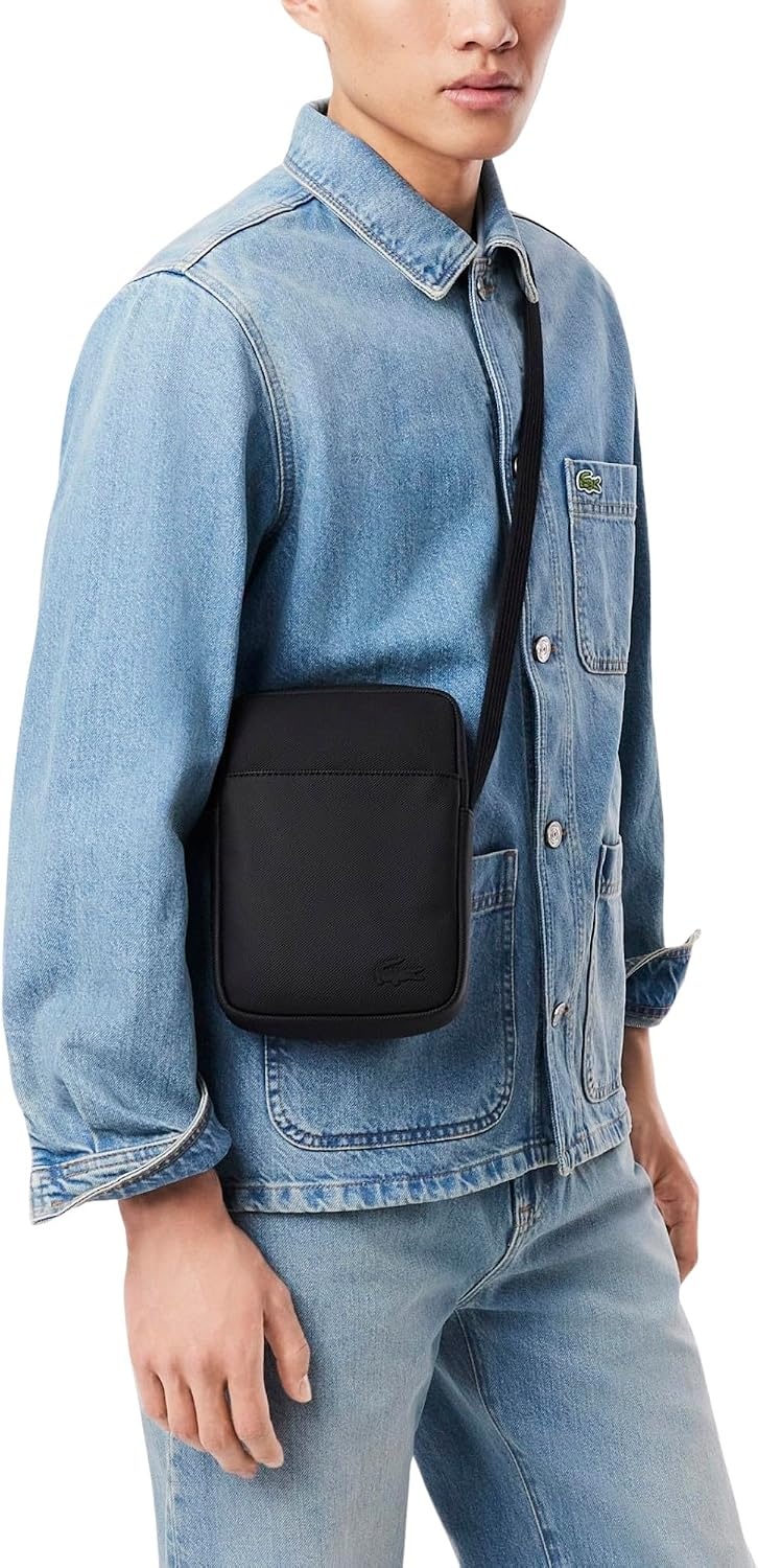 image:imageLacoste Mens Classic Pique Effect Satchel BagBlack
