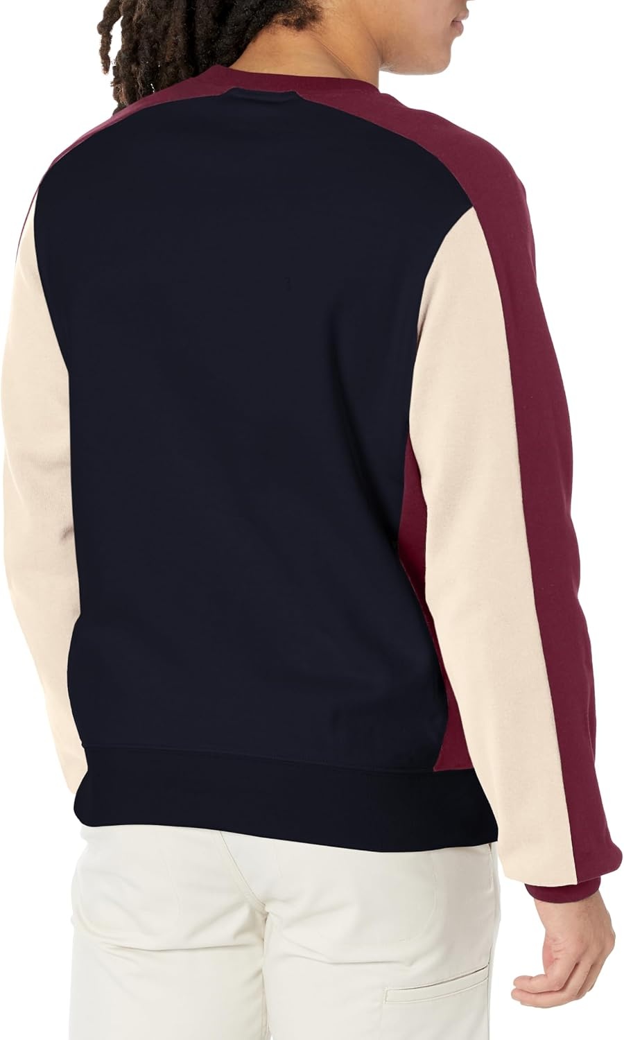 image:imageLacoste Mens ColourBlock Crew Neck SweatshirtNavy BlueZinLapland