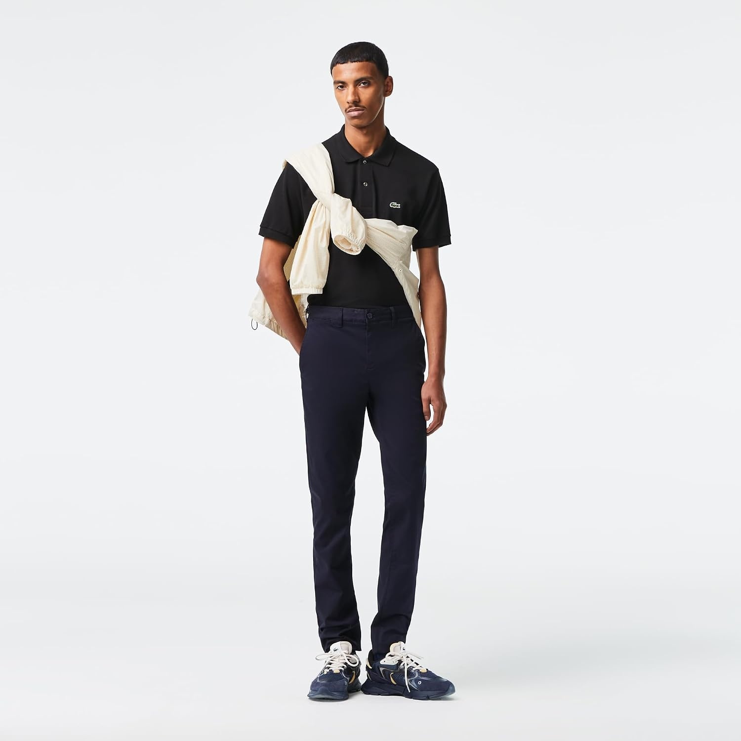 image:imageLacoste Mens Core Collection Slim Fit Chino PantAbysm