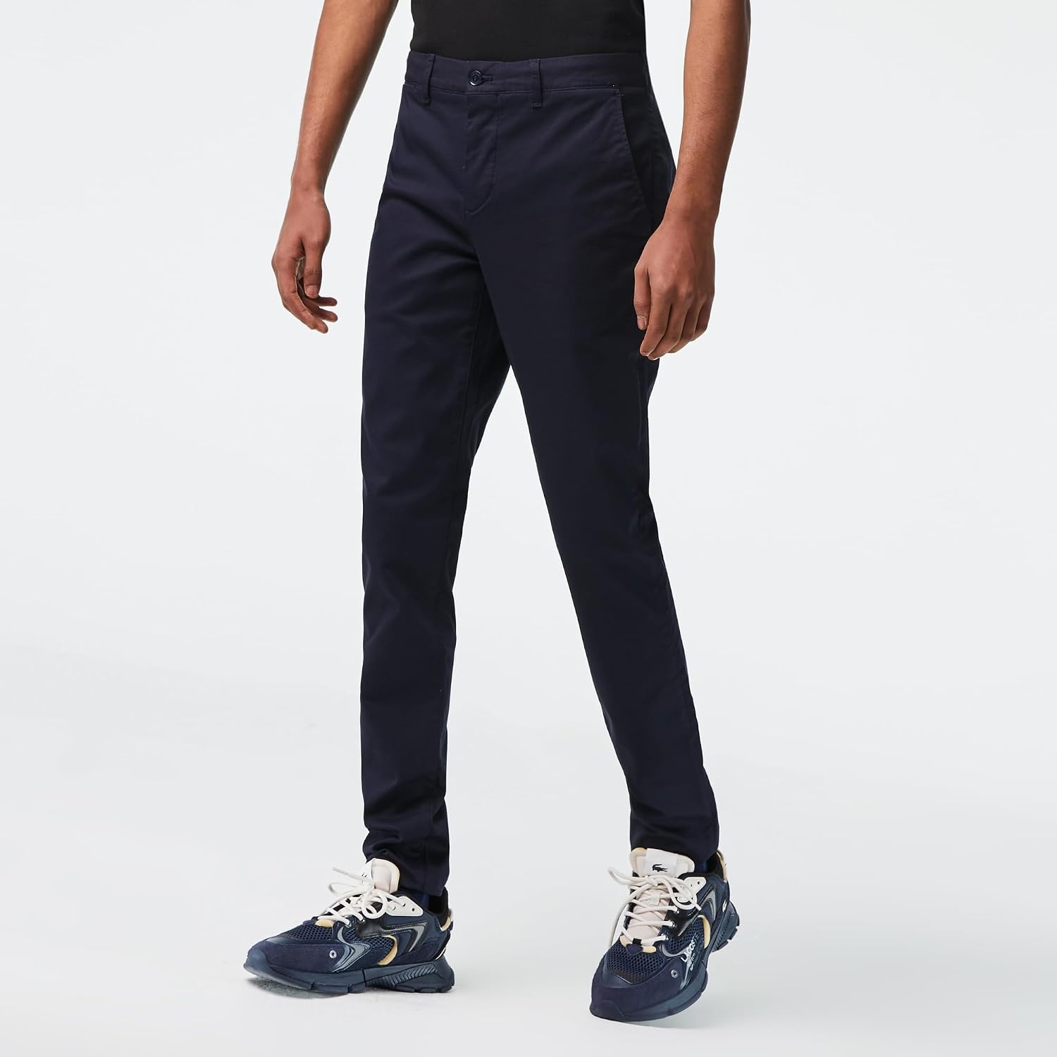 image:imageLacoste Mens Core Collection Slim Fit Chino PantAbysm