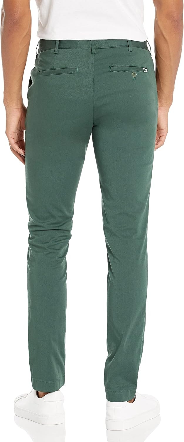 image:imageLacoste Mens Core Collection Slim Fit Chino PantGarden Green