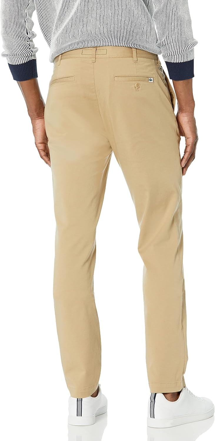 image:imageLacoste Mens Core Collection Slim Fit Chino PantViennese