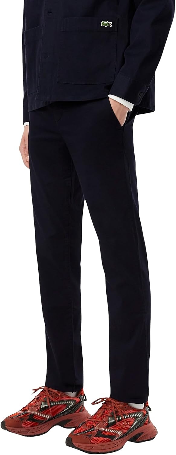 image:imageLacoste Mens Core Collection Slim Fit Stretch Cotton Chino PantAbysm