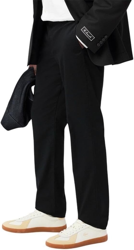 image:imageLacoste Mens Core Collection Slim Fit Stretch Cotton Chino PantBlack