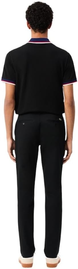 image:imageLacoste Mens Core Collection Slim Fit Stretch Cotton Chino PantBlack