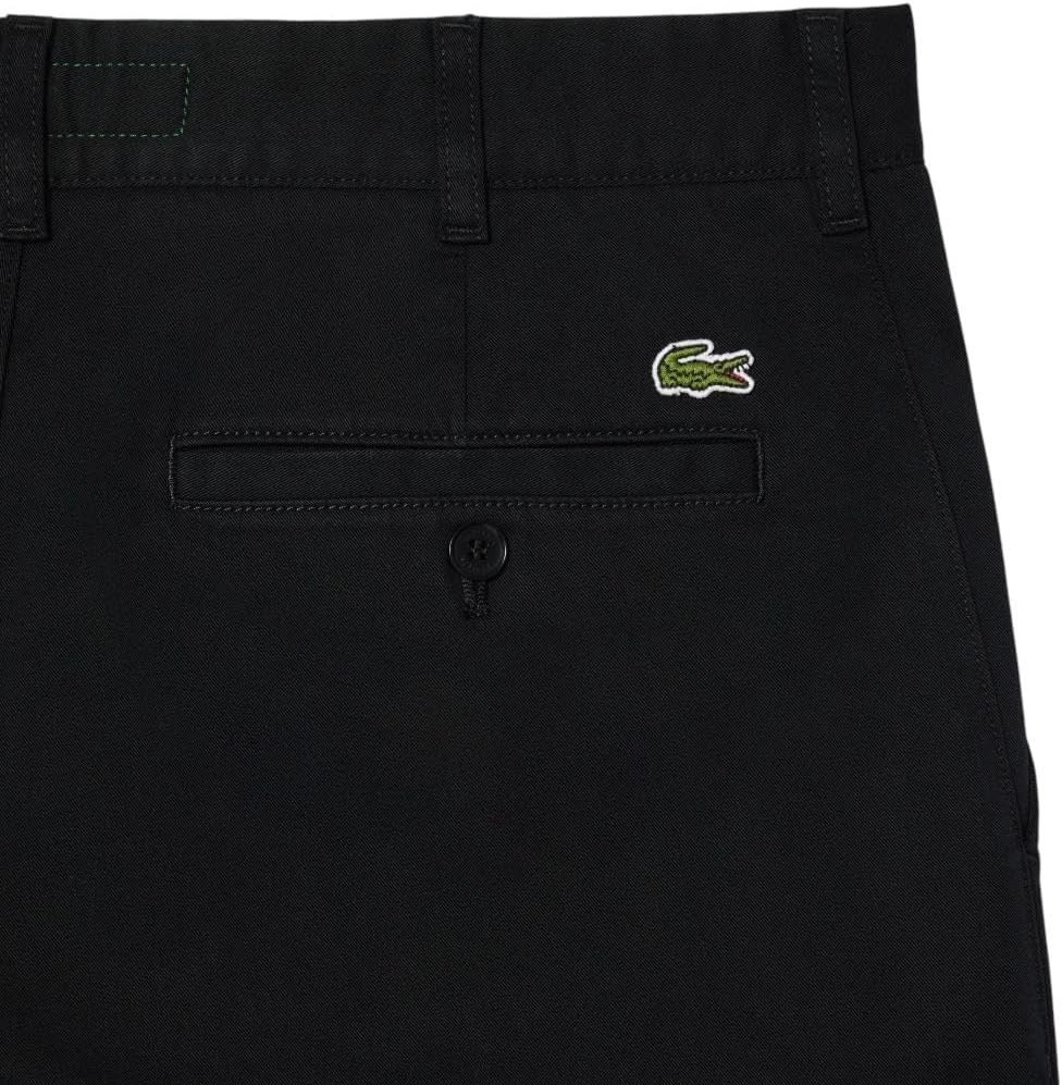image:imageLacoste Mens Core Collection Slim Fit Stretch Cotton Chino PantBlack