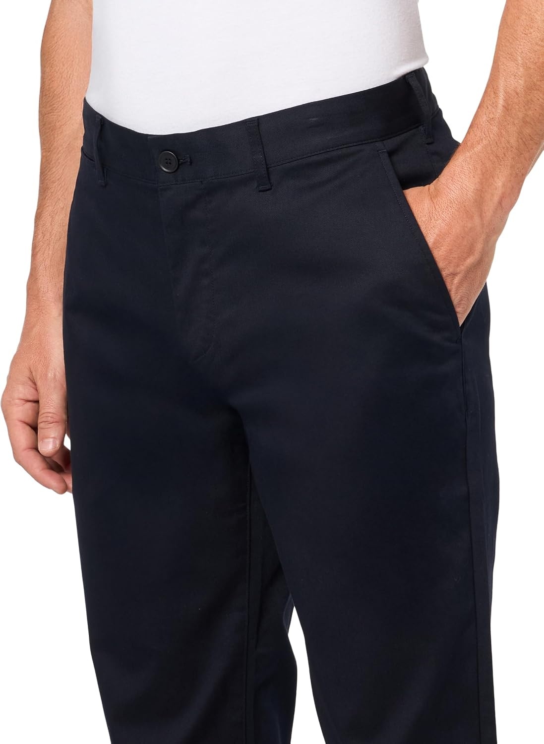 image:imageLacoste Mens Core Collection Slim Fit Stretch Cotton Chino PantDark Navy Blue