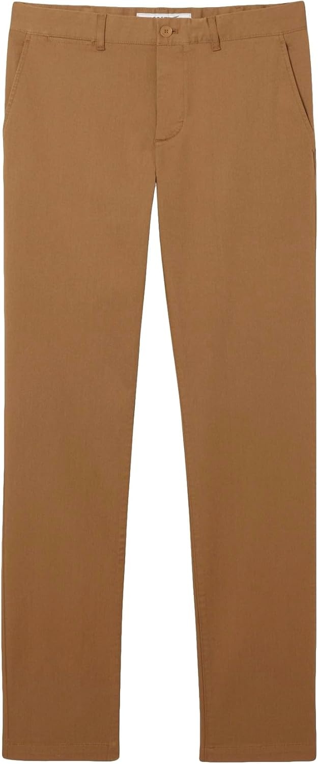 image:imageLacoste Mens Core Collection Slim Fit Stretch Cotton Chino PantDate Brown
