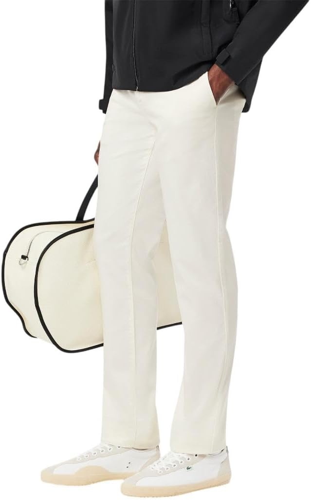 image:imageLacoste Mens Core Collection Slim Fit Stretch Cotton Chino PantFlour