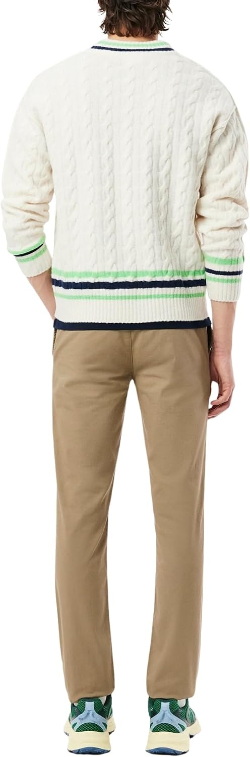 image:imageLacoste Mens Core Collection Slim Fit Stretch Cotton Chino PantLion