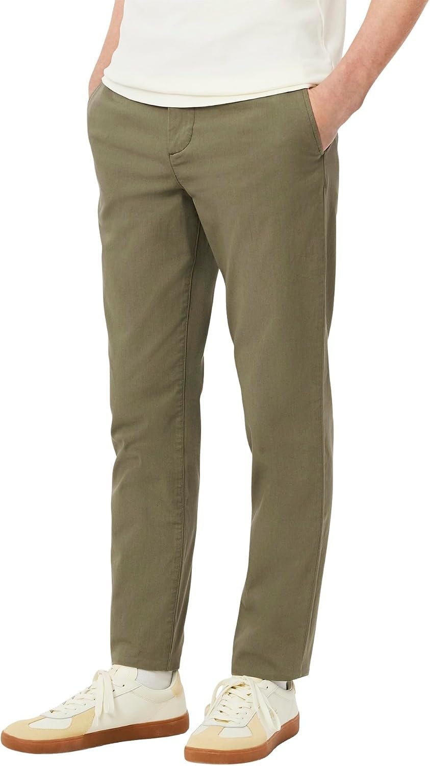 image:imageLacoste Mens Core Collection Slim Fit Stretch Cotton Chino PantNew Khaki