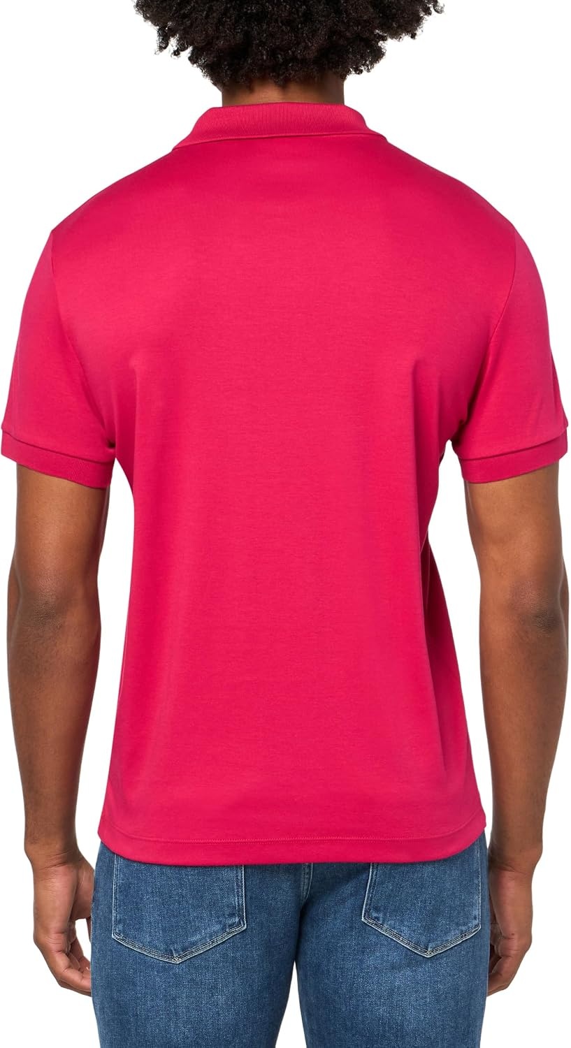 image:imageLacoste Mens Core Short Sleeve Regular Fit Green Croc PoloBigarreau Cherry