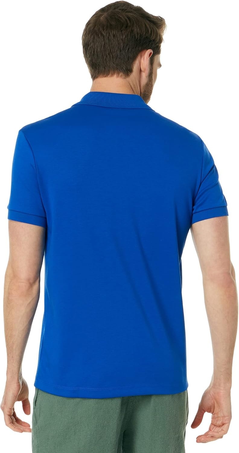 image:imageLacoste Mens Core Short Sleeve Regular Fit Green Croc PoloCobalt