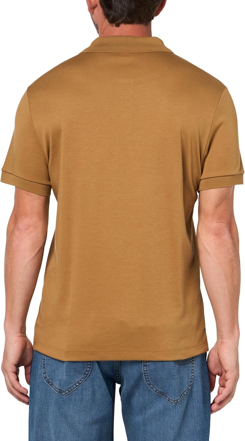 image:imageLacoste Mens Core Short Sleeve Regular Fit Green Croc PoloDate Brown