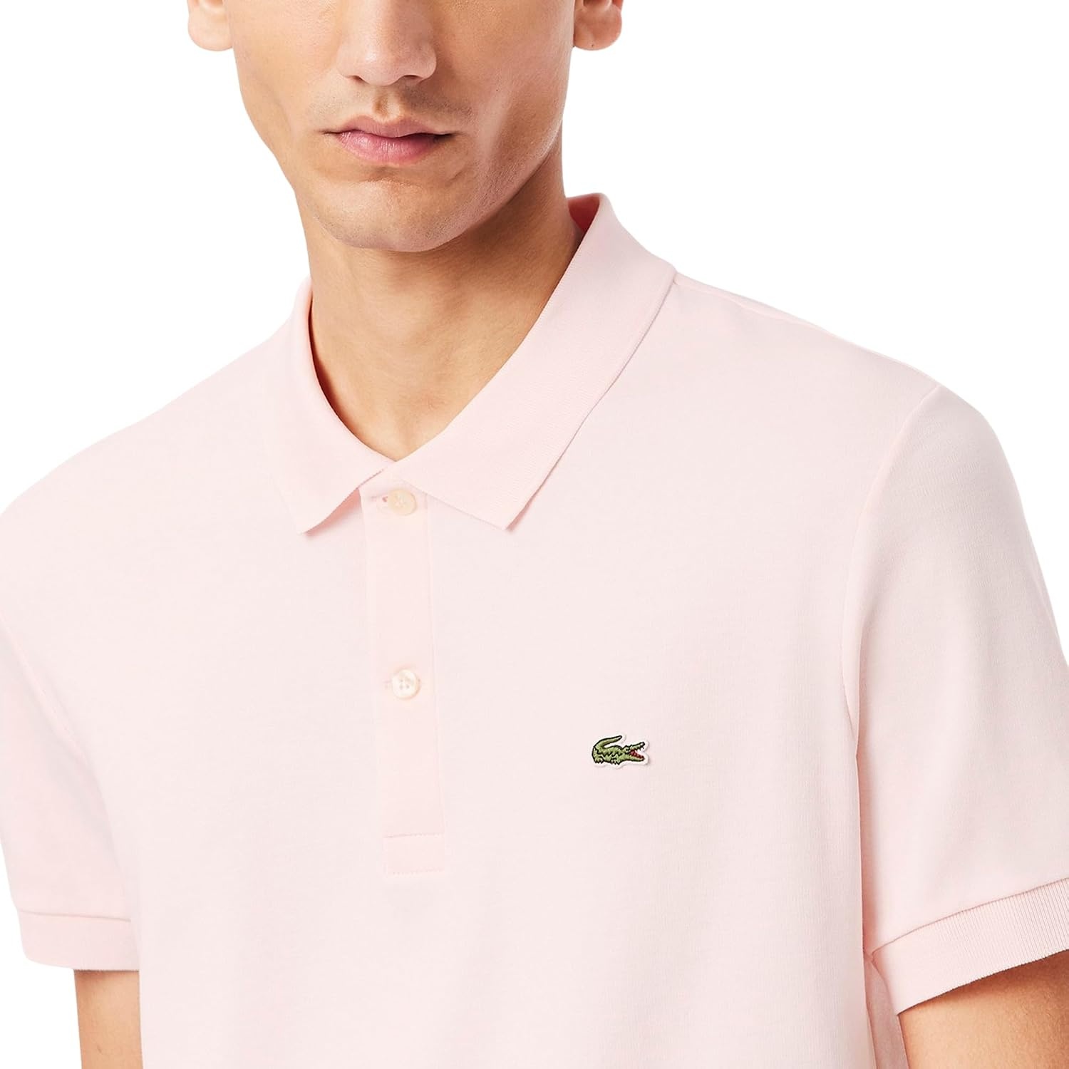 image:imageLacoste Mens Core Short Sleeve Regular Fit Green Croc PoloFlamingo