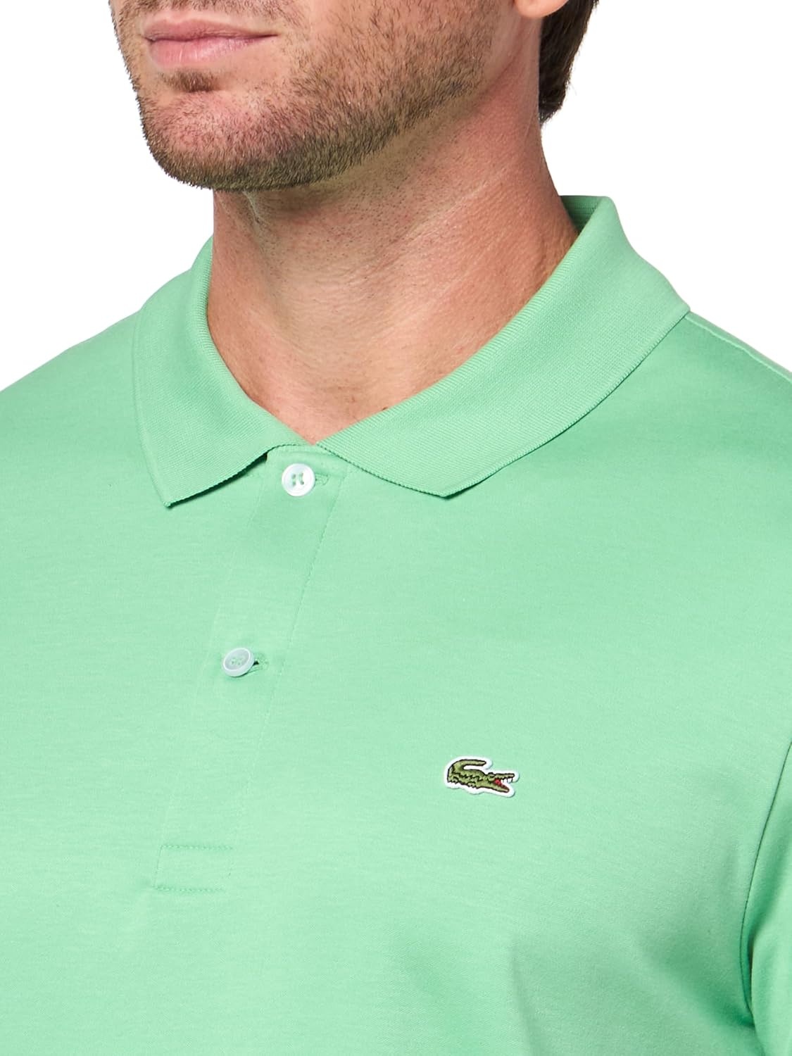 image:imageLacoste Mens Core Short Sleeve Regular Fit Green Croc PoloLiamone
