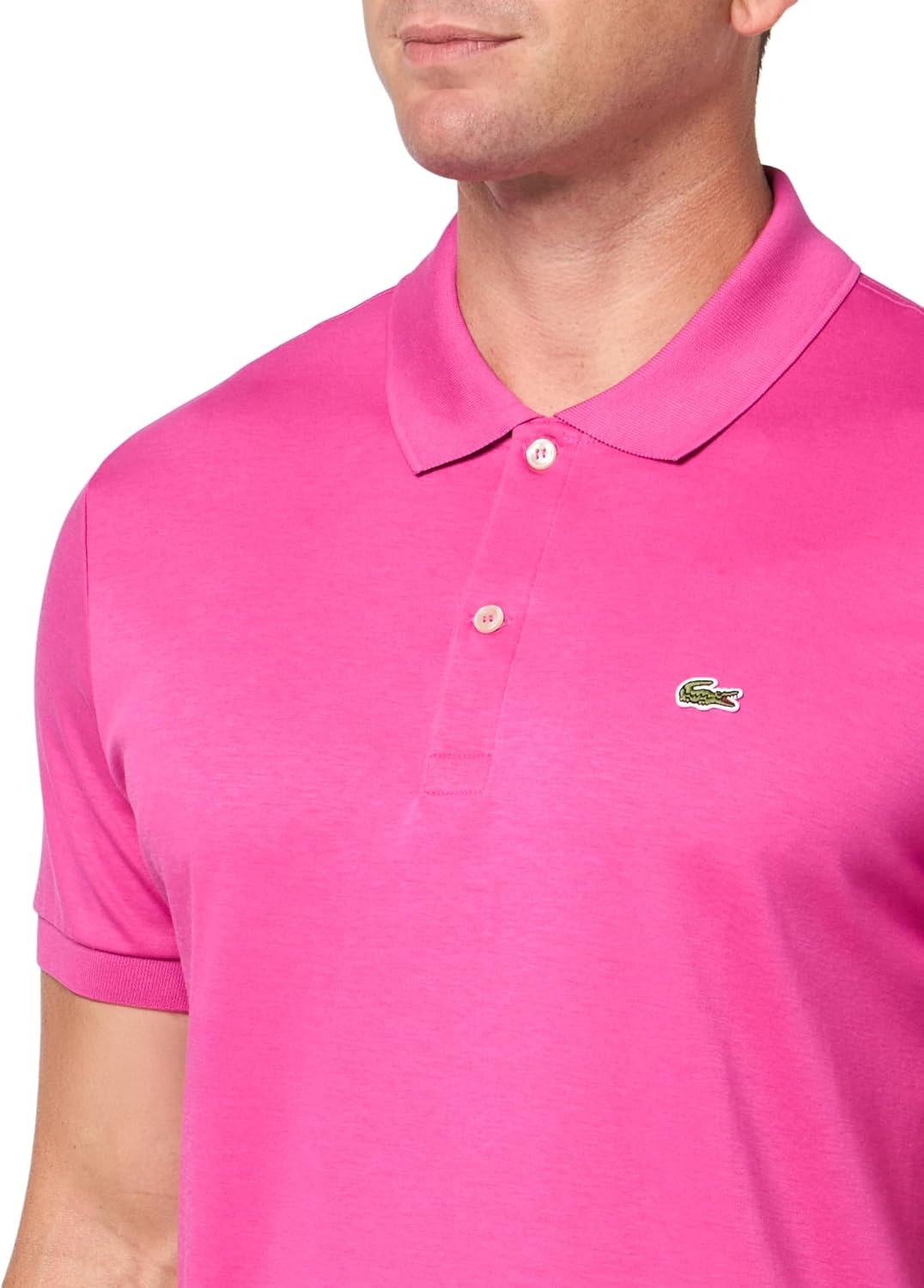 image:imageLacoste Mens Core Short Sleeve Regular Fit Green Croc PoloMalva