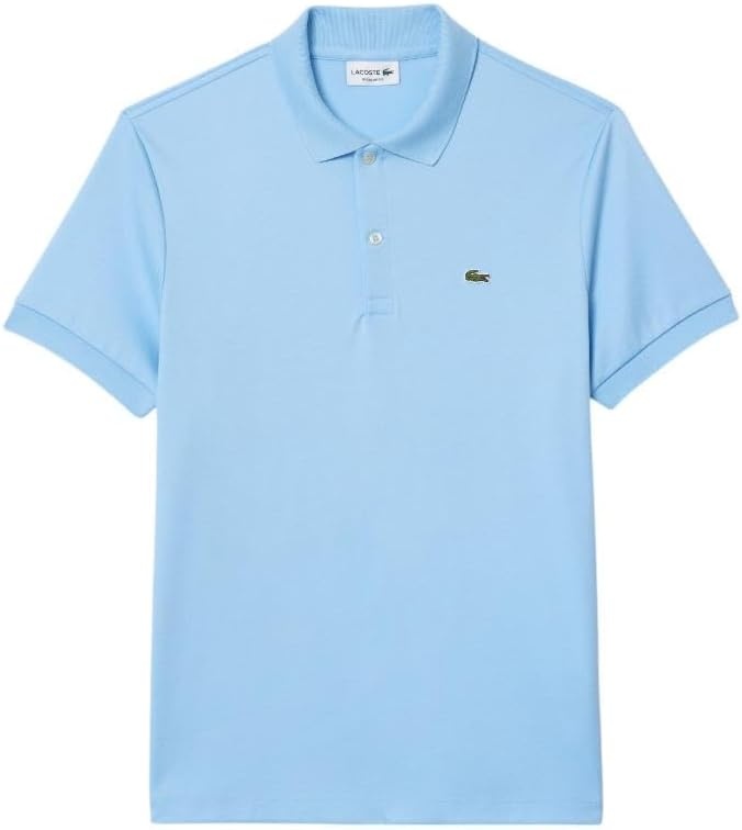 image:imageLacoste Mens Core Short Sleeve Regular Fit Green Croc PoloOverview Blue