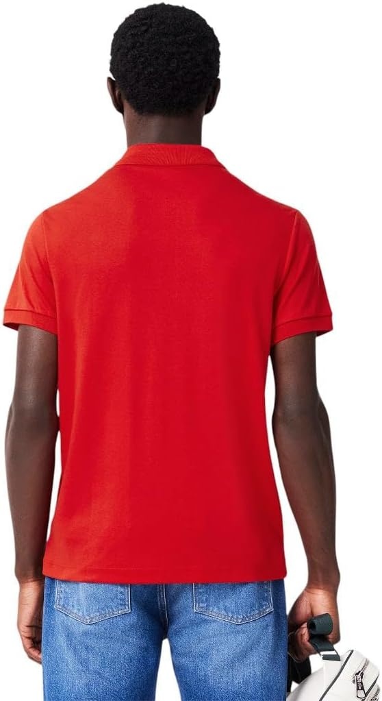 image:imageLacoste Mens Core Short Sleeve Regular Fit Green Croc PoloRed