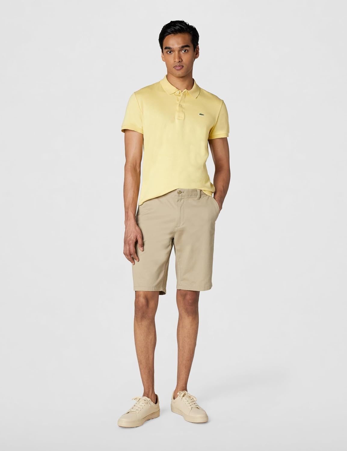 image:imageLacoste Mens Core Short Sleeve Regular Fit Green Croc PoloSoleil Chine