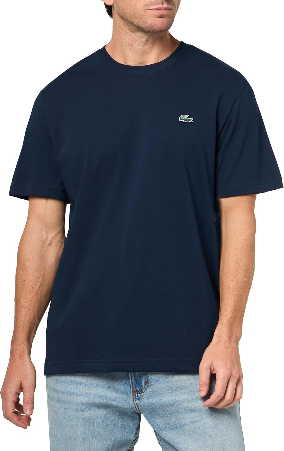 image:imageLacoste Mens Cotton Blend TShirtNavy Blue