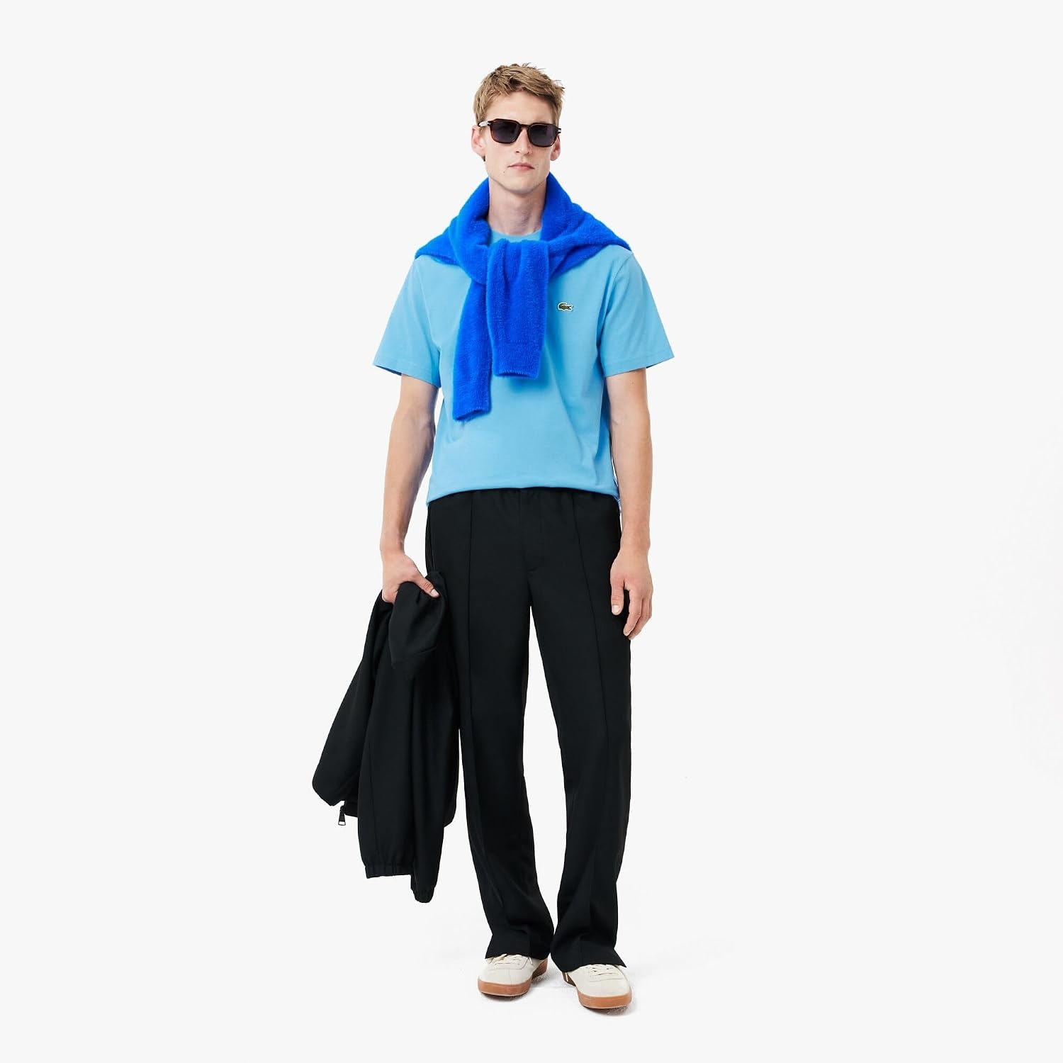image:imageLacoste Mens Cotton Logo TeeArgentine Blue Green Croc