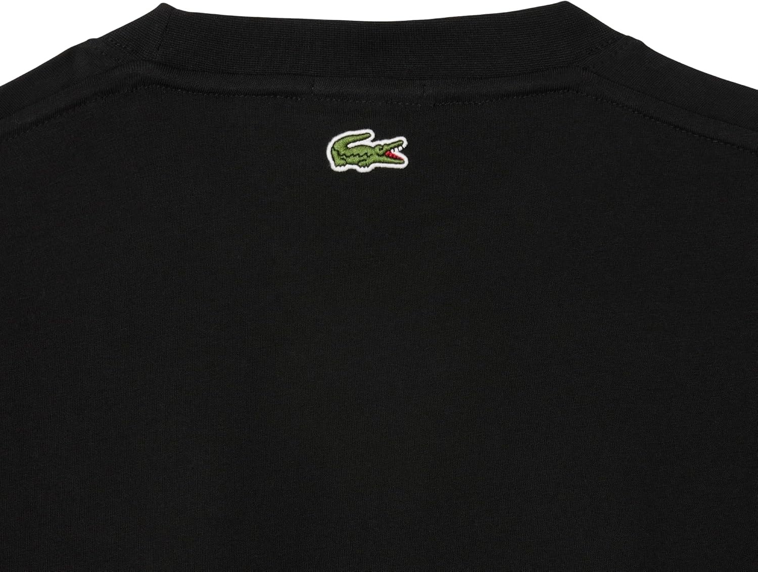 image:imageLacoste Mens Cotton Logo TeeBlack Graphic