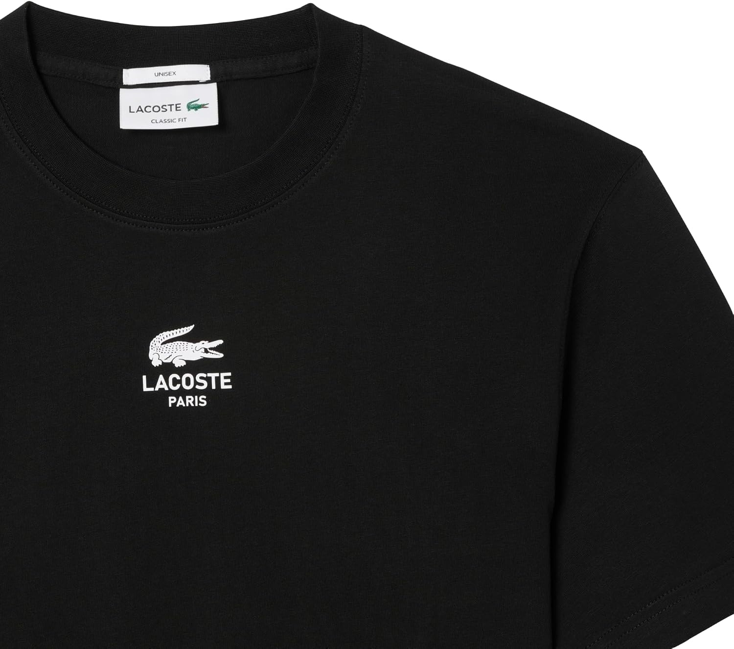 image:imageLacoste Mens Cotton Logo TeeBlack Graphic