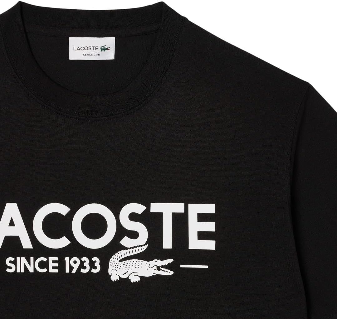 image:imageLacoste Mens Cotton Logo TeeBlack Lacoste Birthdate