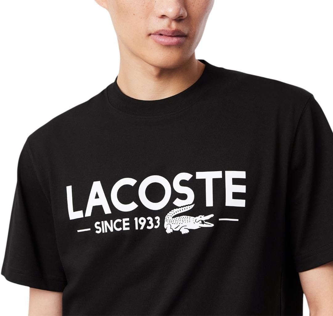 image:imageLacoste Mens Cotton Logo TeeBlack Lacoste Birthdate
