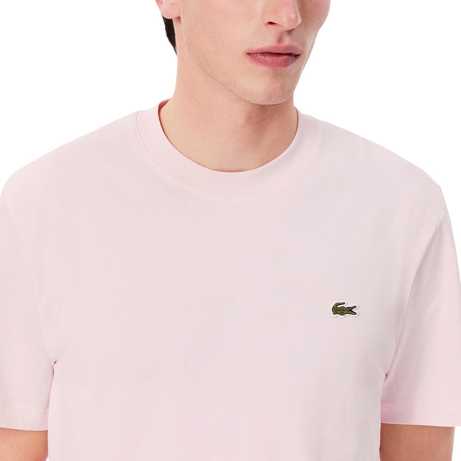 image:imageLacoste Mens Cotton Logo TeeFlamingo Green Croc